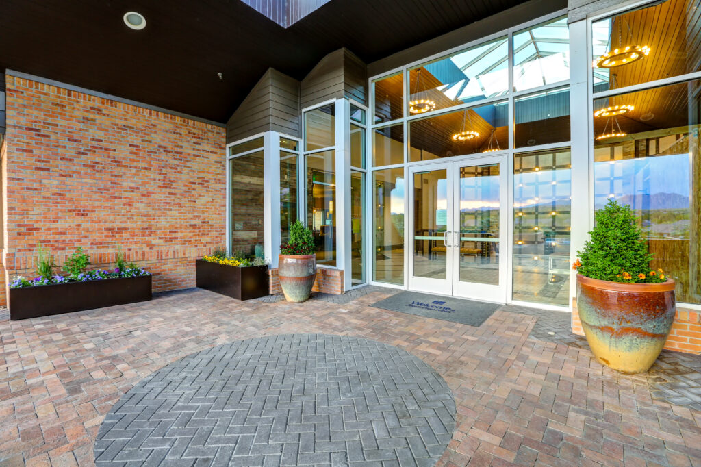 Leasing office entrance